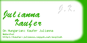 julianna kaufer business card